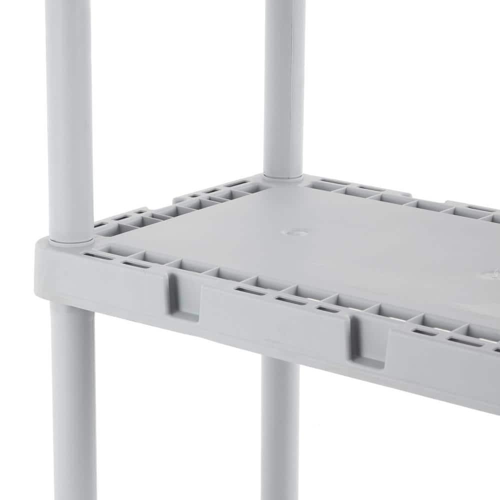 Gracious Living 12'' W Plastic Shelving Unit (Set of 2)