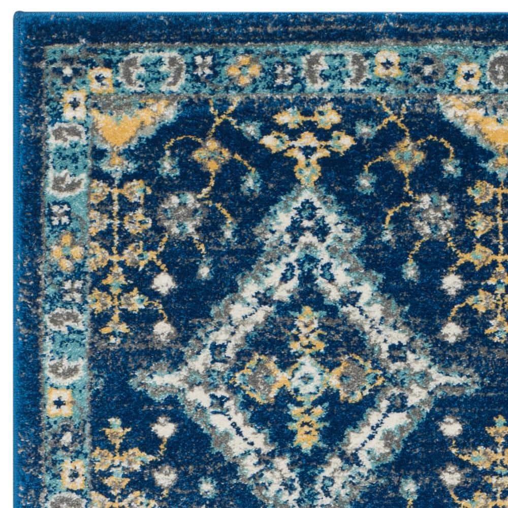 Evoke EVK224 Power Loomed Accent Rug - Royal/Ivory - 3'x5' - Safavieh.