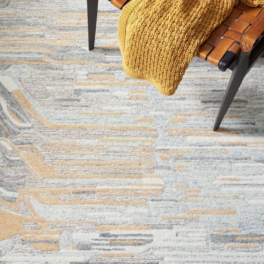 Metro MET902 Hand Tufted Indoor Area Rug - Natural/Gold - 8'x10' - Safavieh