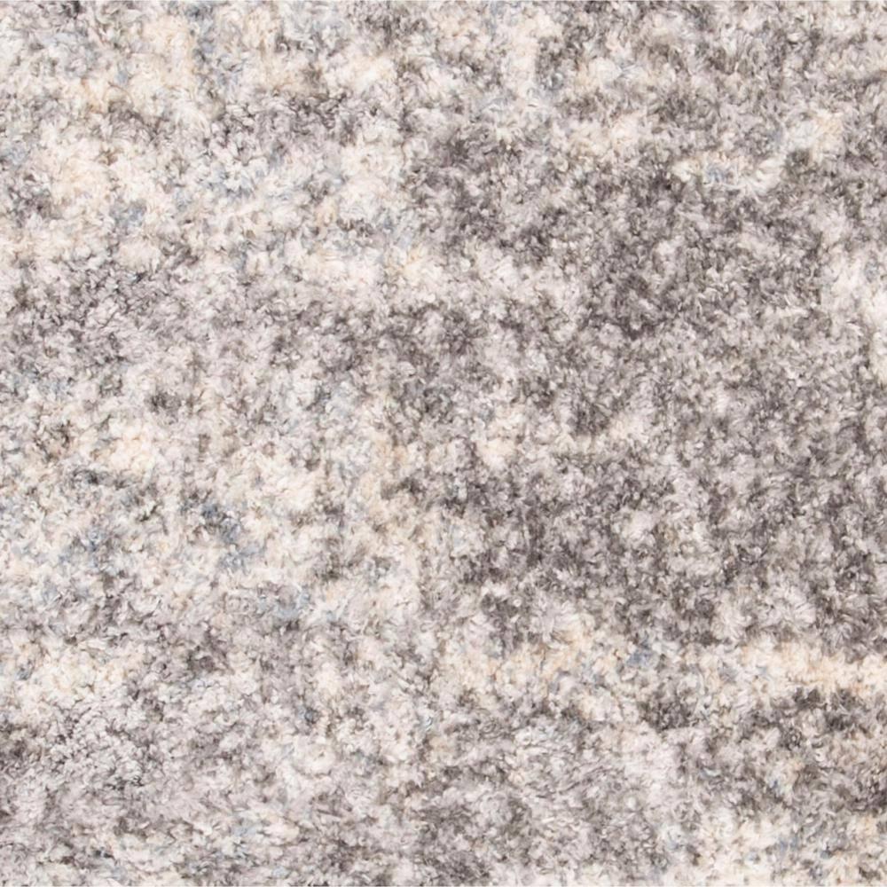 Berber Shag BER219 Power Loomed Area Rug - Grey/Cream - 6'7" X 6'7" Square - Safavieh.