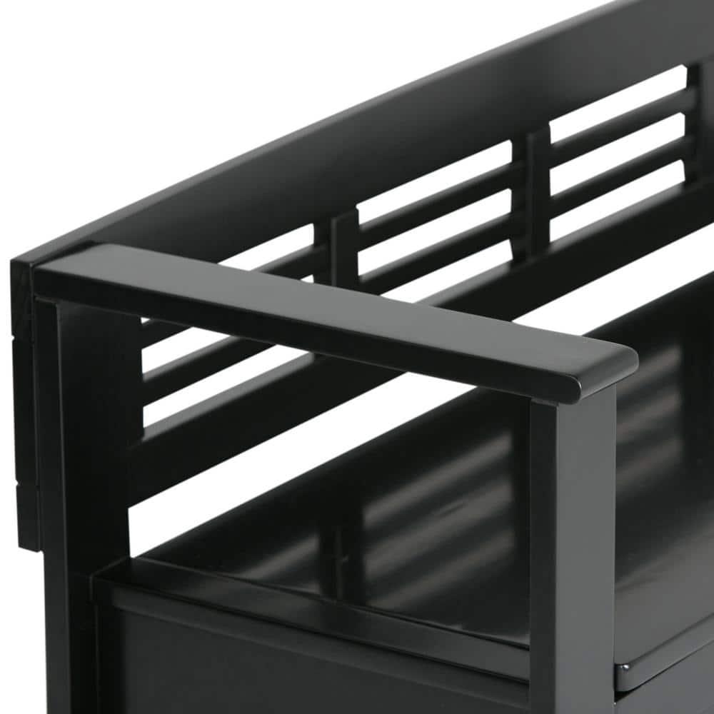 Simpli Home Adams Solid Wood Entryway Lift Top Storage Bench