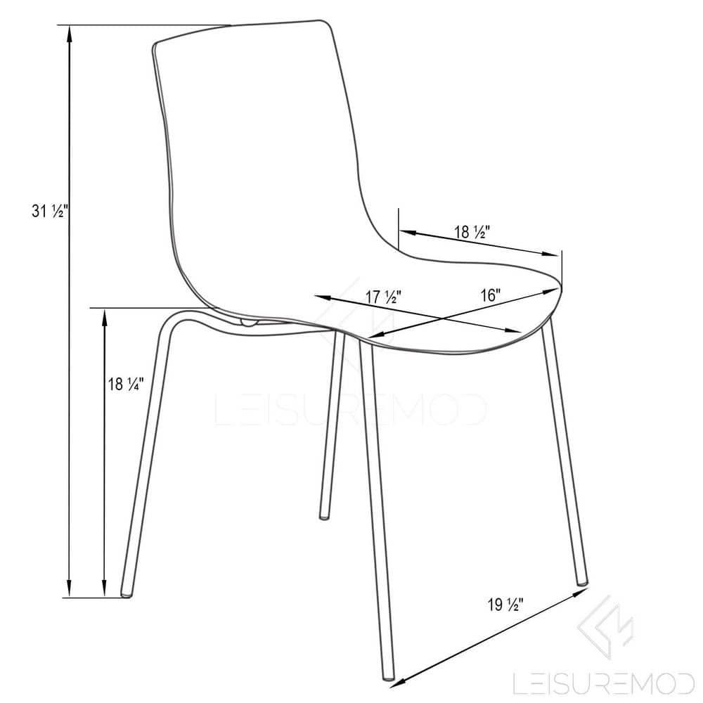 LeisureMod Astor Acrylic Dining Chair with Water Ripple Design and Metal Legs in Transparent Blue