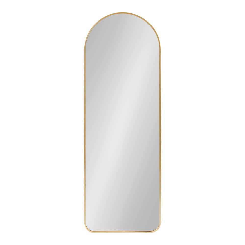Kate and Laurel Zayda Metal Arch Mirror, 16x48, Gold