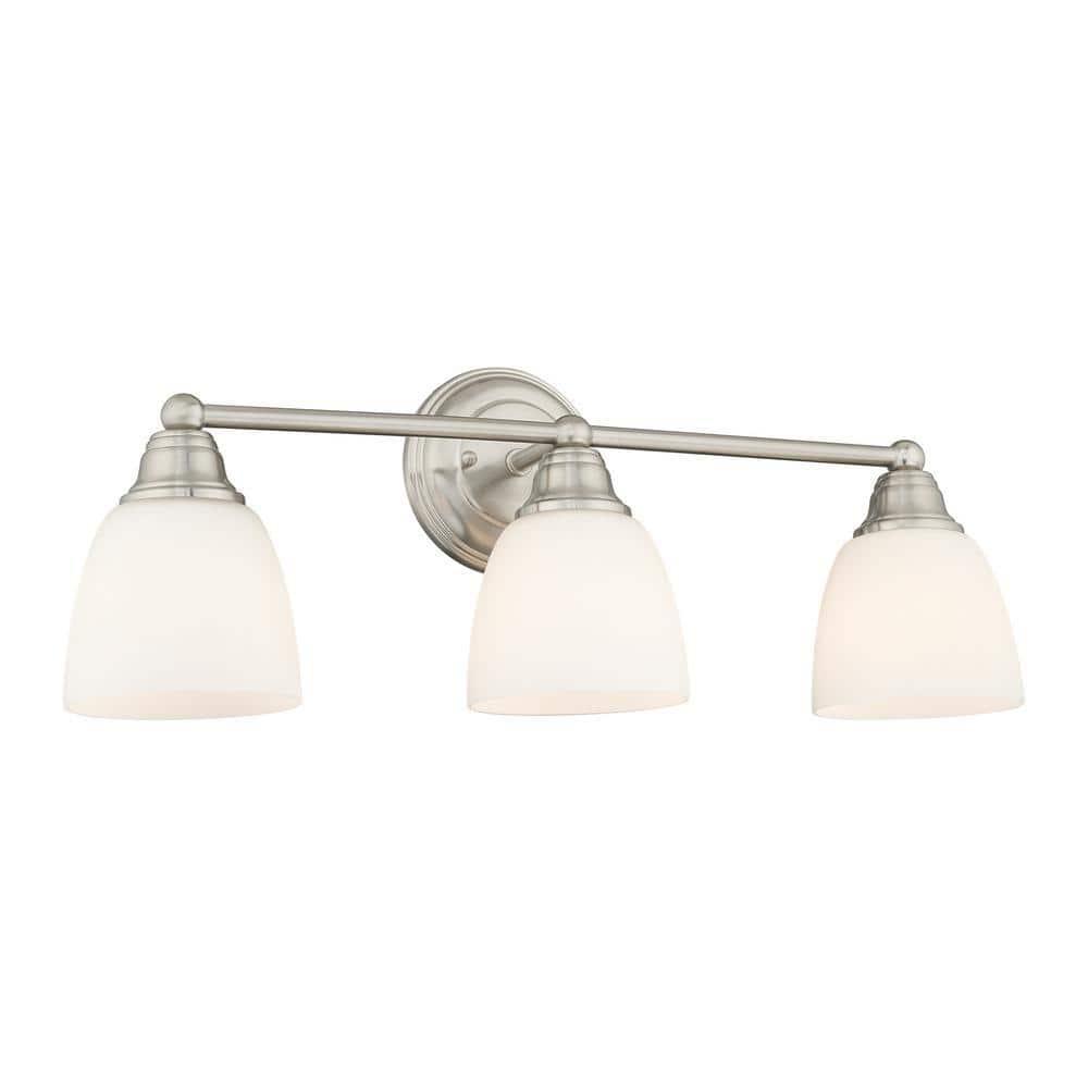 Livex Lighting Somerville 3 - Light Vanity in  Brushed Nickel