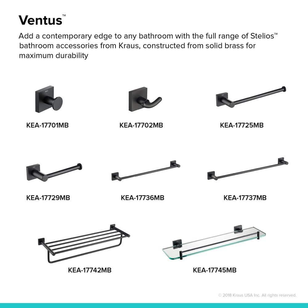 Ventus Wall Mounted Towel Rack