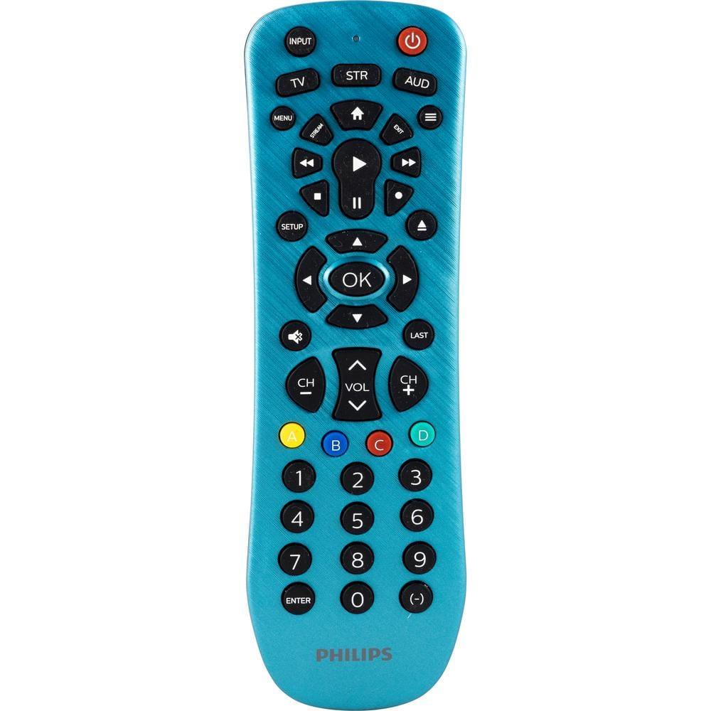Philips 3-Device Universal Remote Control, Brushed Electric Blue, SRP3249B/27