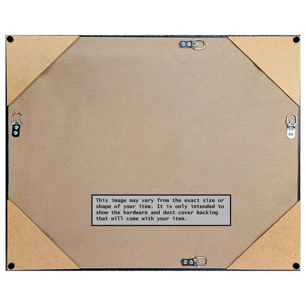 32" x 26" Blanco Wood Framed Bathroom Vanity Wall Mirror White - Amanti Art: Satin Finish, No Assembly Required