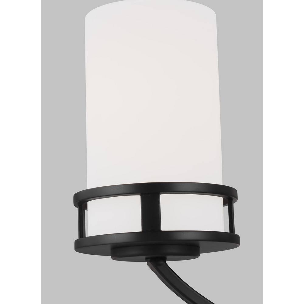 Generation Lighting 5-Light Robie Chandelier Midnight Black 3121605-112, Modern Ceiling Light Fixture for Room Decor| Chandelier for Dining Room or Living Room Uses A19 Standard or LED Light Bulbs