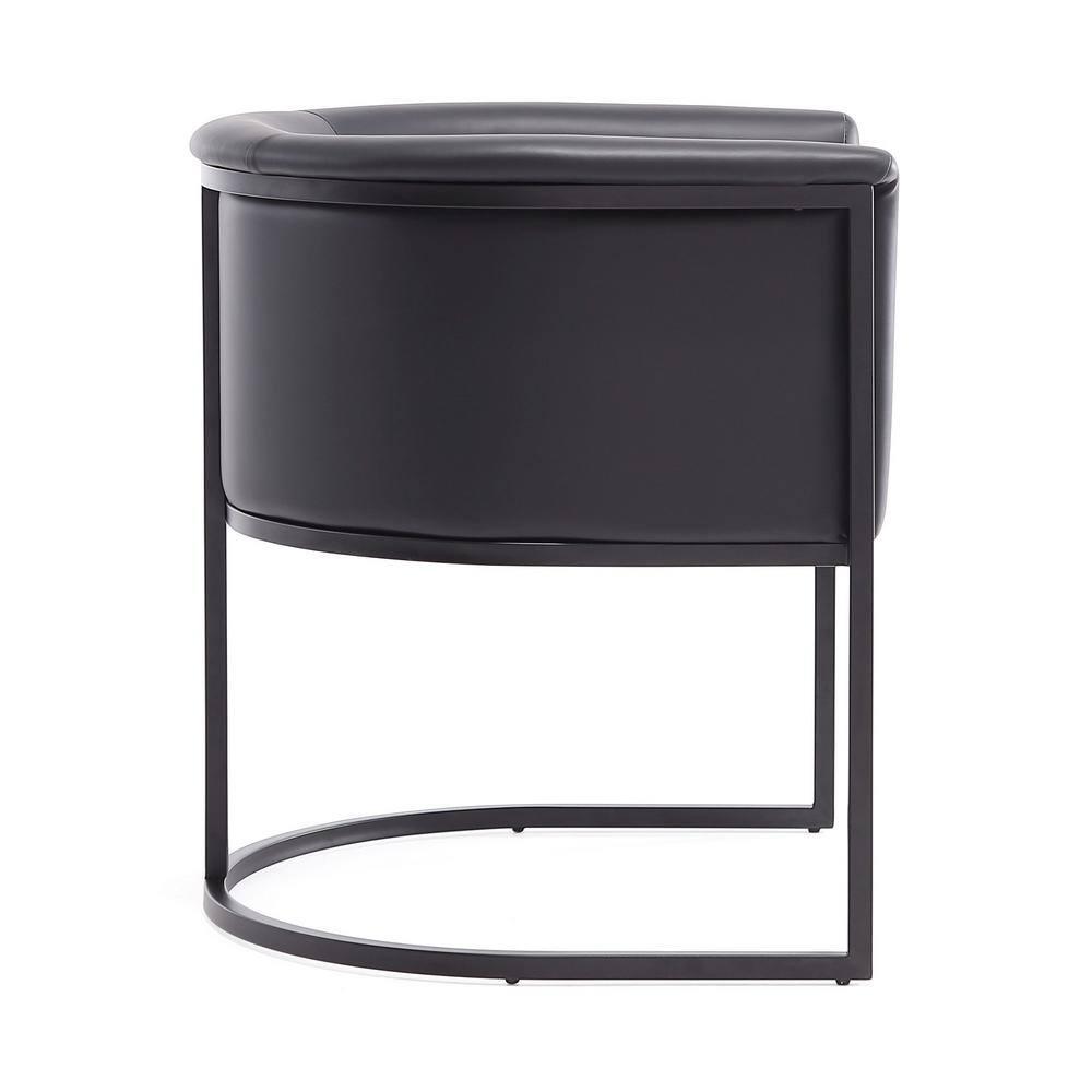 Ceets Bali Saddle And Black Faux Leather Dining Chair (Set Of 2) (Set of 2)