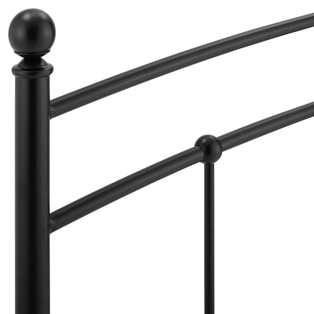 Modway Abigail Queen Modern Style Powder Coated Iron Headboard in Black