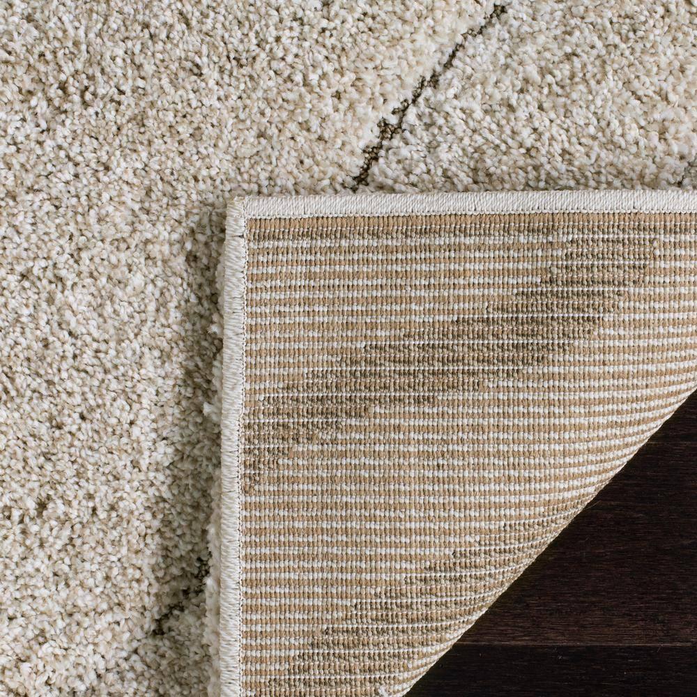Florida Shag SG472 Power Loomed Indoor Area Rug - Cream/Beige - 9'x12' - Safavieh