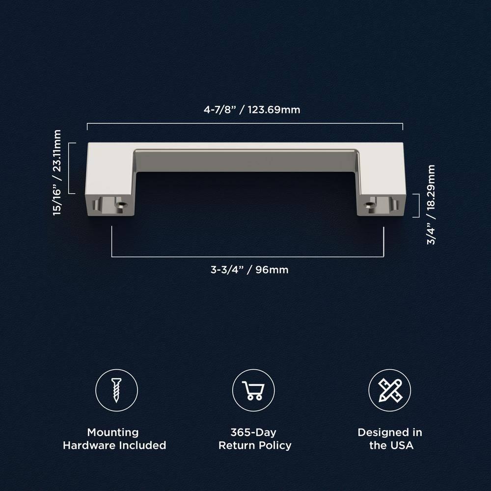 Heritage Designs Kitchen Cabinet Handles, 3 3/4" Drawer Pulls for Cabinet Doors, Dresser Drawers