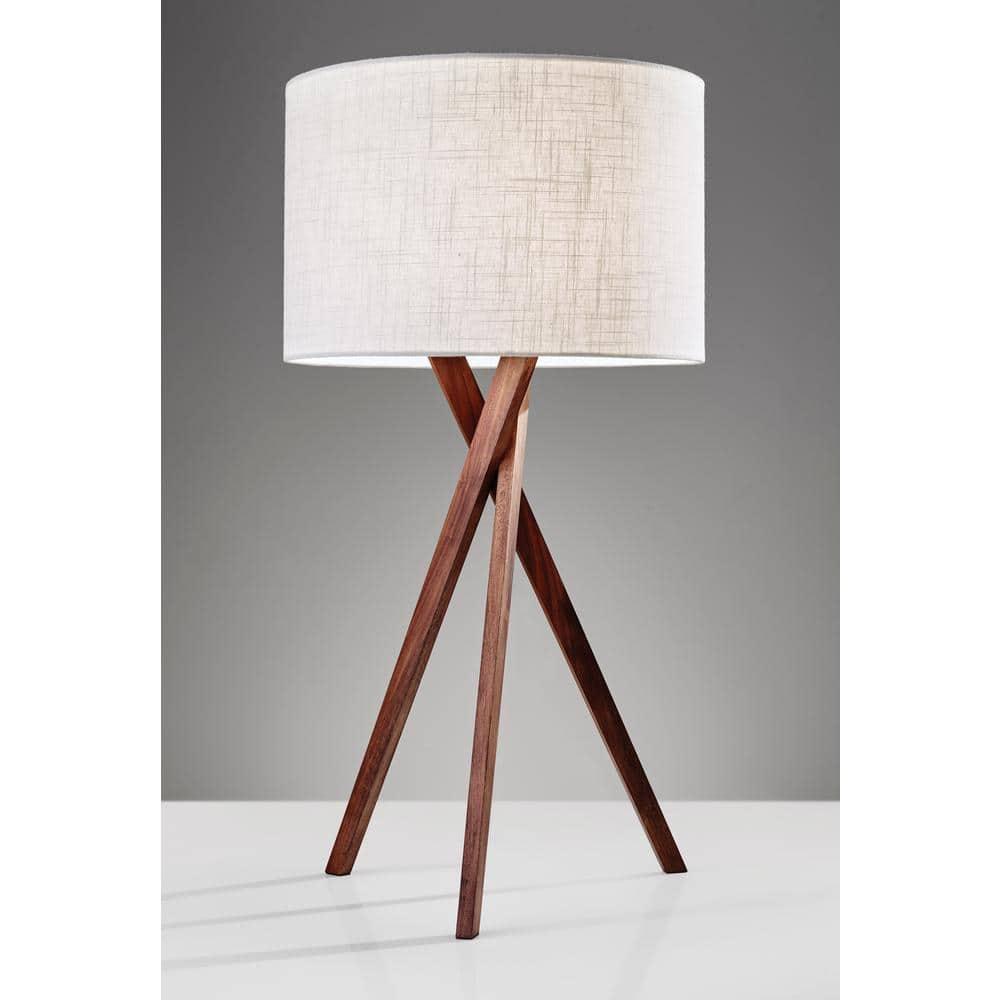 Harcourt Solid Wood Tripod Lamp