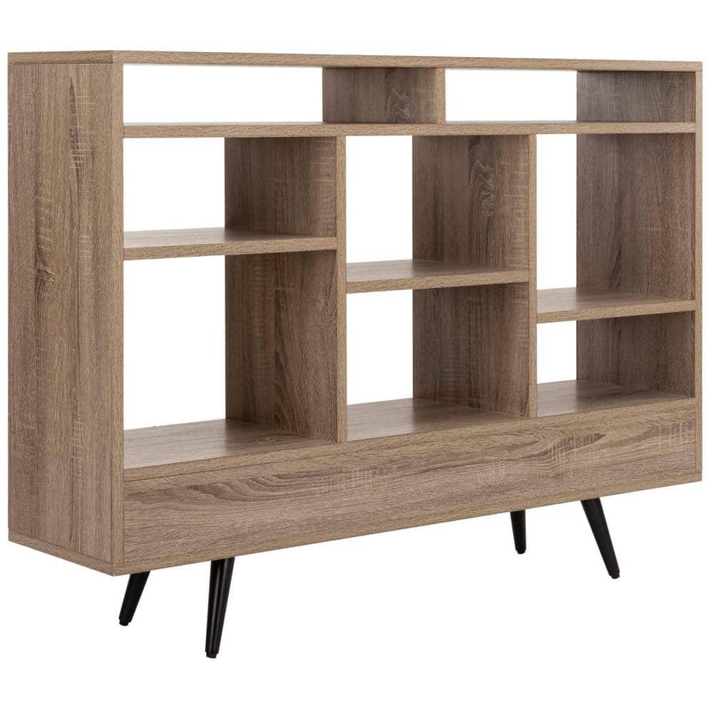 Marina Etagere - FOX4279 - Light Brown/Black - Safavieh Couture
