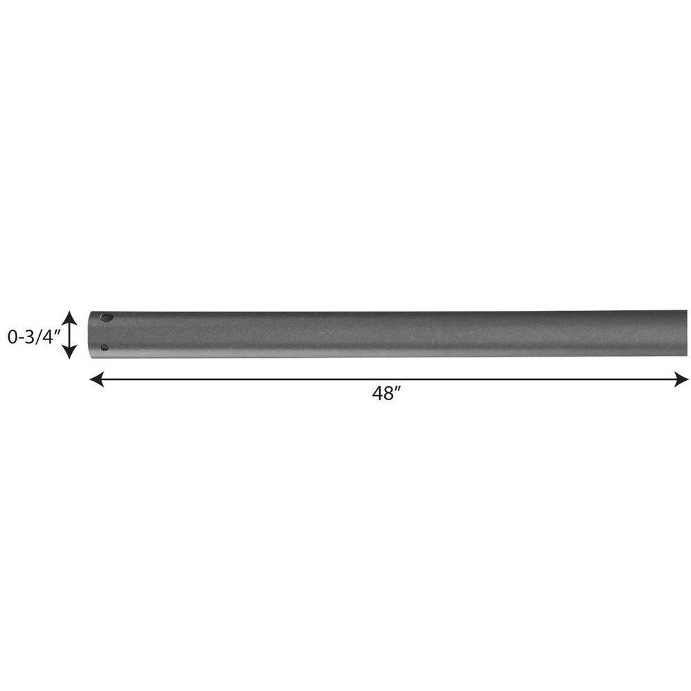 AirPro Collection 48 In. Ceiling Fan Downrod in Graphite