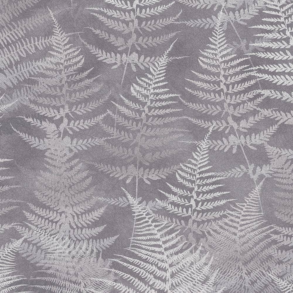 Clarissa Hulse Woodland Fern Pewter Wallpaper