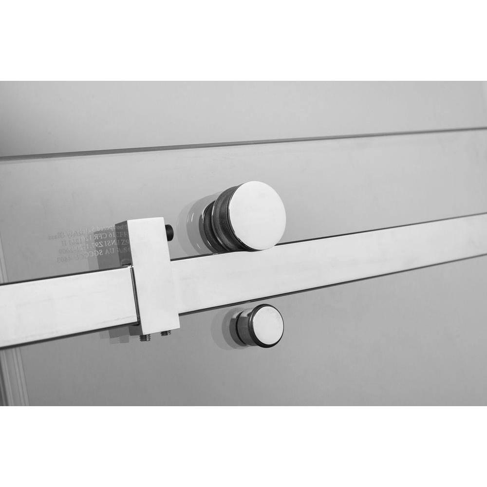 Moselle 75" H Single Sliding Frameless Shower Door