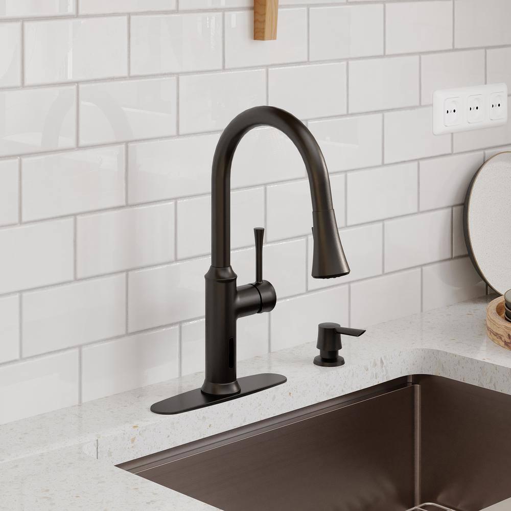 Willow Smart Faucet Touchless Pull Down Sprayer Kitchen Faucet with Voice and Motion Control