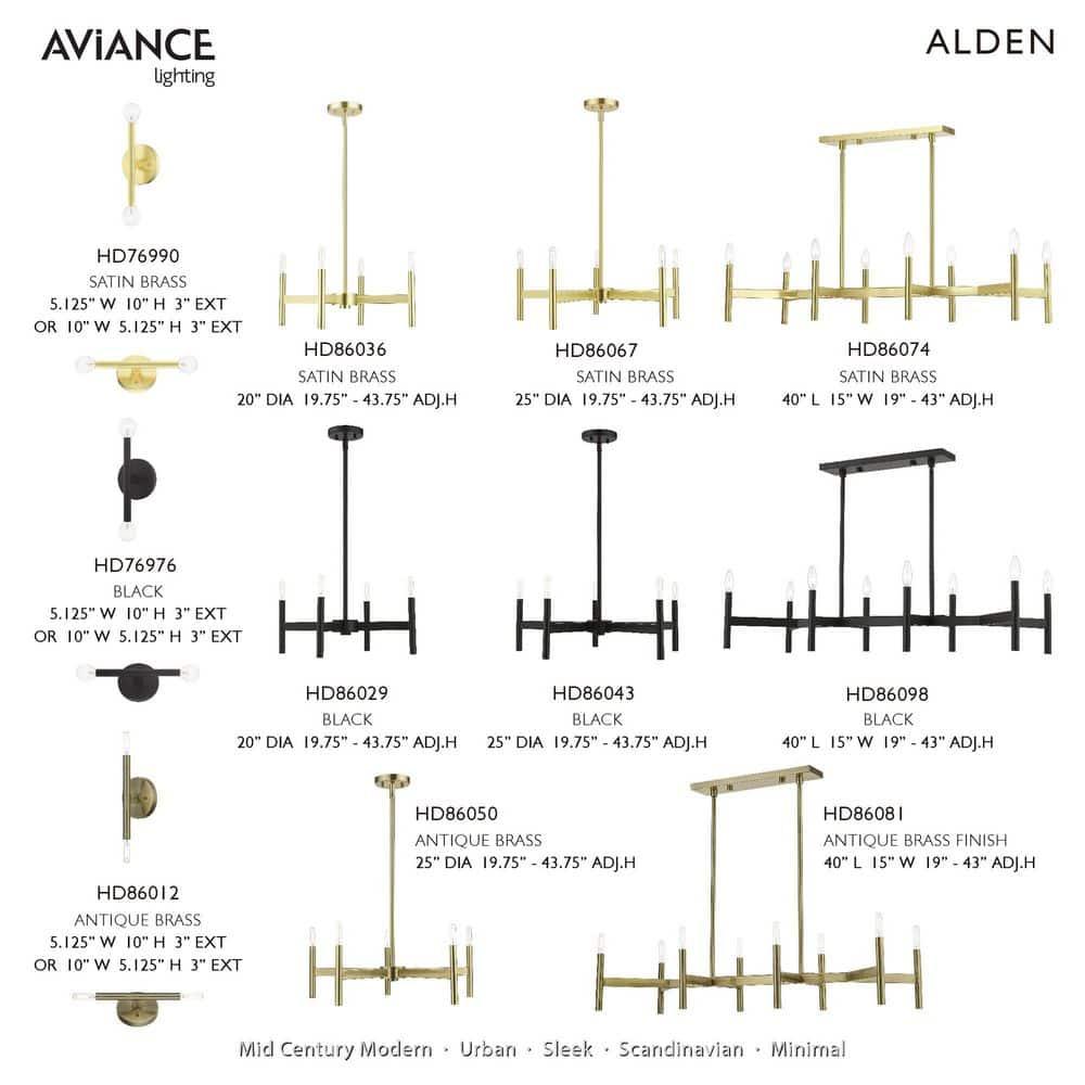 Livex Lighting Copenhagen 5 - Light Chandelier in  Black