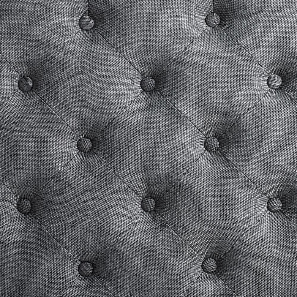 Kelly Clarkson Home Landis 35" Nailhead Trim Tufted Upholstered Ottoman