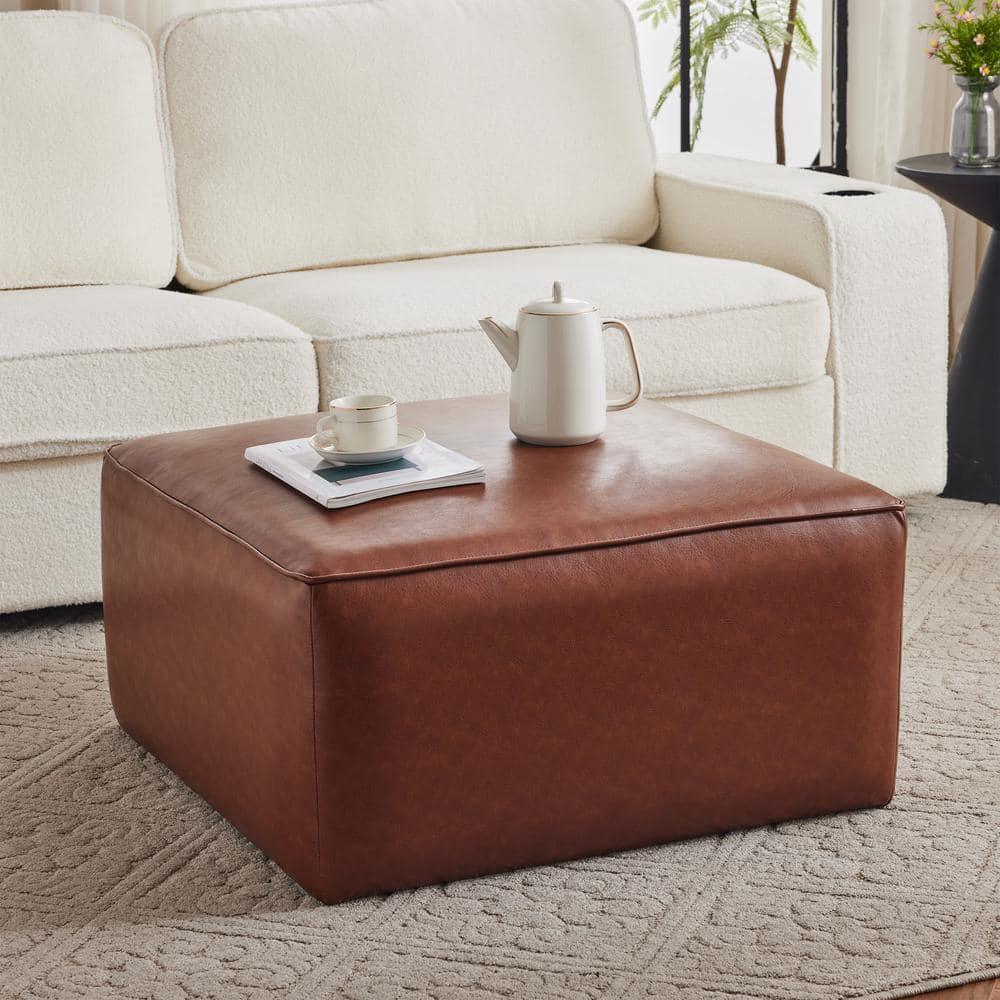 Christopher Knight Home Yzabella Modern Indoor Faux Leather Versatile Ottoman