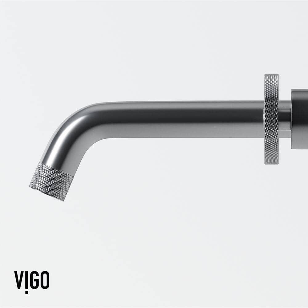 Cass 3" H Two Handle WaterSense Wall Mount Bathroom Faucet