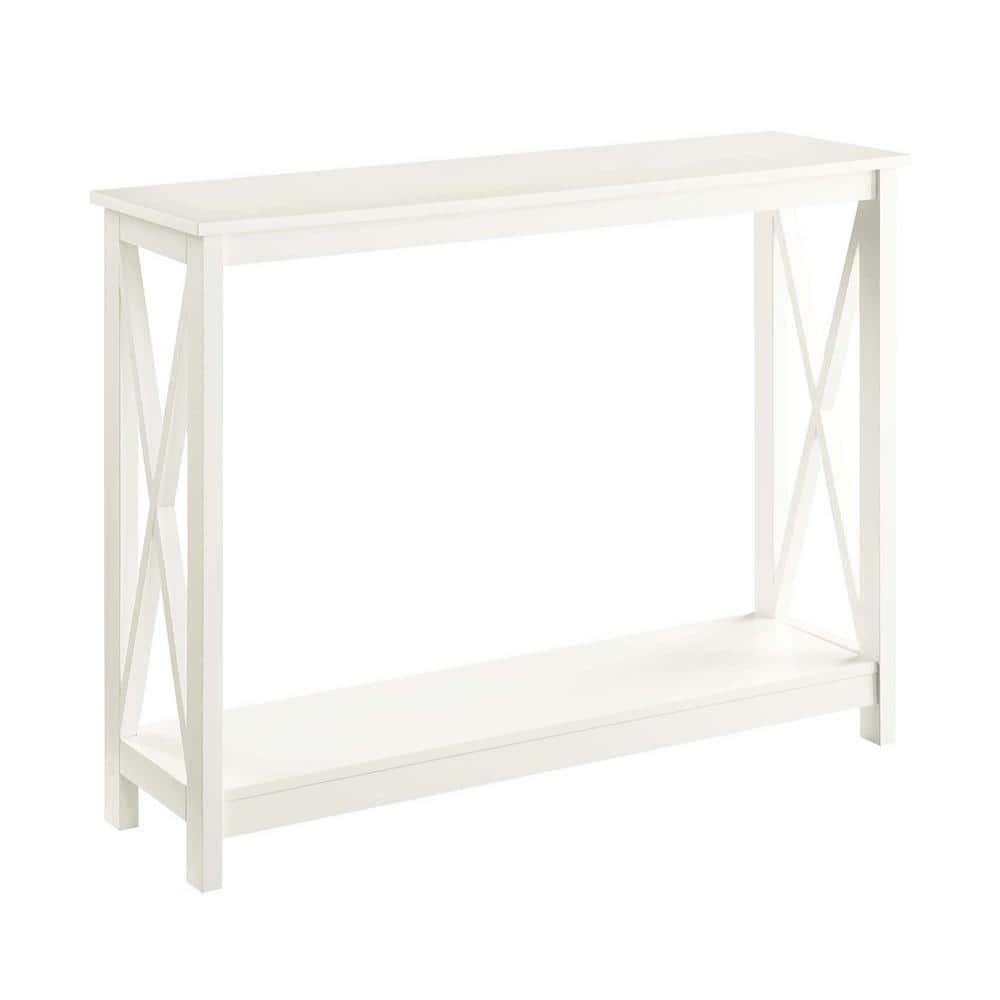 Convenience Concepts Oxford Console Table with Shelf, Ivory