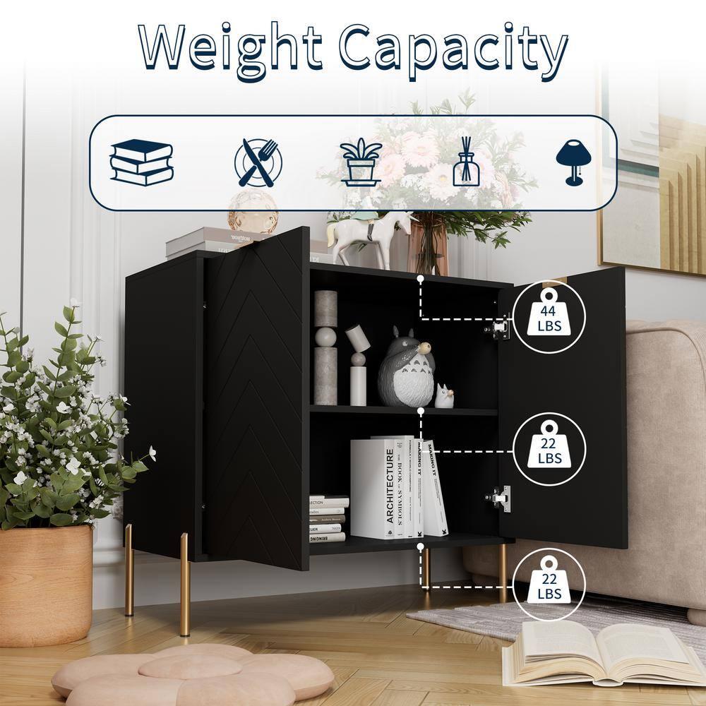 CLIHOME 31.5 in. H Utility Storage Cabinet with Adjustable Shelves
