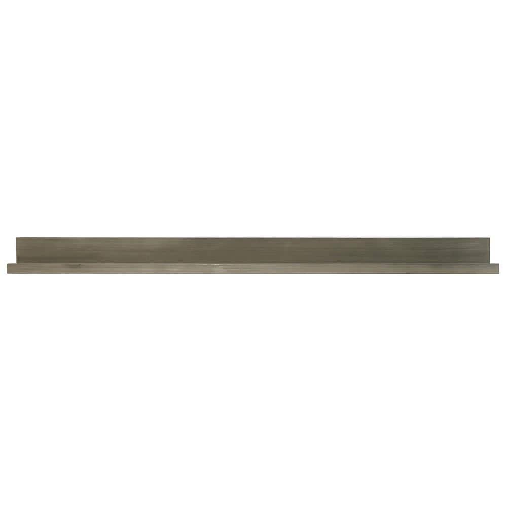 72" Picture Ledge Wall Shelf Driftwood Gray - InPlace: Modern Photo Display, MDF Floating Ledge
