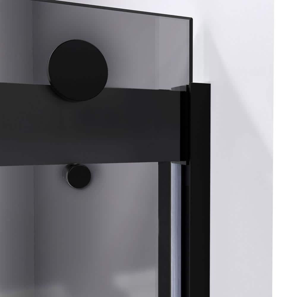 56" - 60" W 60" H Reversible Semi-Frameless Tub Door with ClearMax Technology
