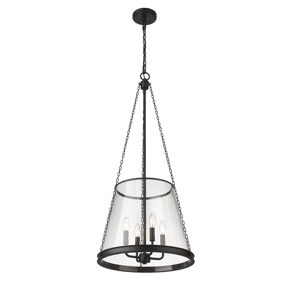 Z-Lite Prescott 4 - Light Pendant in  Matte Black