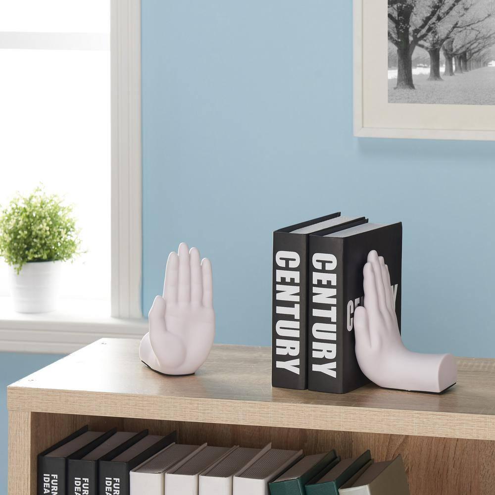 Wrought Studio™ Modern & Contemporary Resin Non-Skid Bookends (Set of 2)