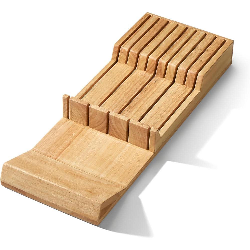 Cook N Home Cook N Home In-drawer Knife Block Organizer, 9-Slot Kitchen Knife Storage Holder