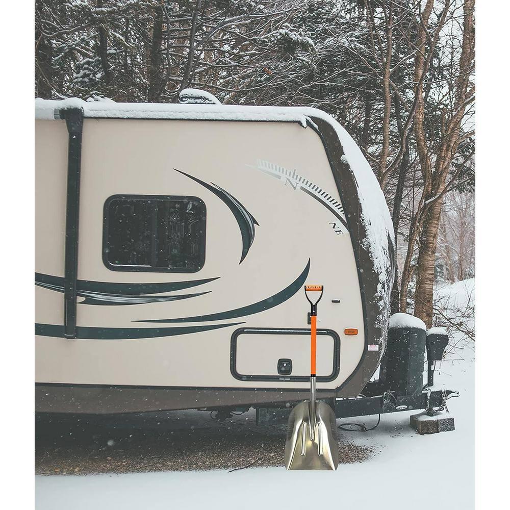 Ashmanonline Aluminium 48 Inch Snow Shovel with Large Head and Durable Handle (2 Pack)