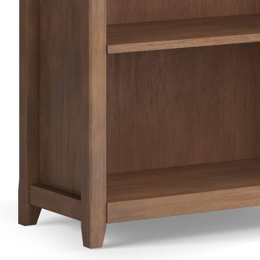 Simpli Home Amherst 30"W Solid Wood 5 Shelf Bookcase with Adjustable Shelves & Reviews | Wayfair
