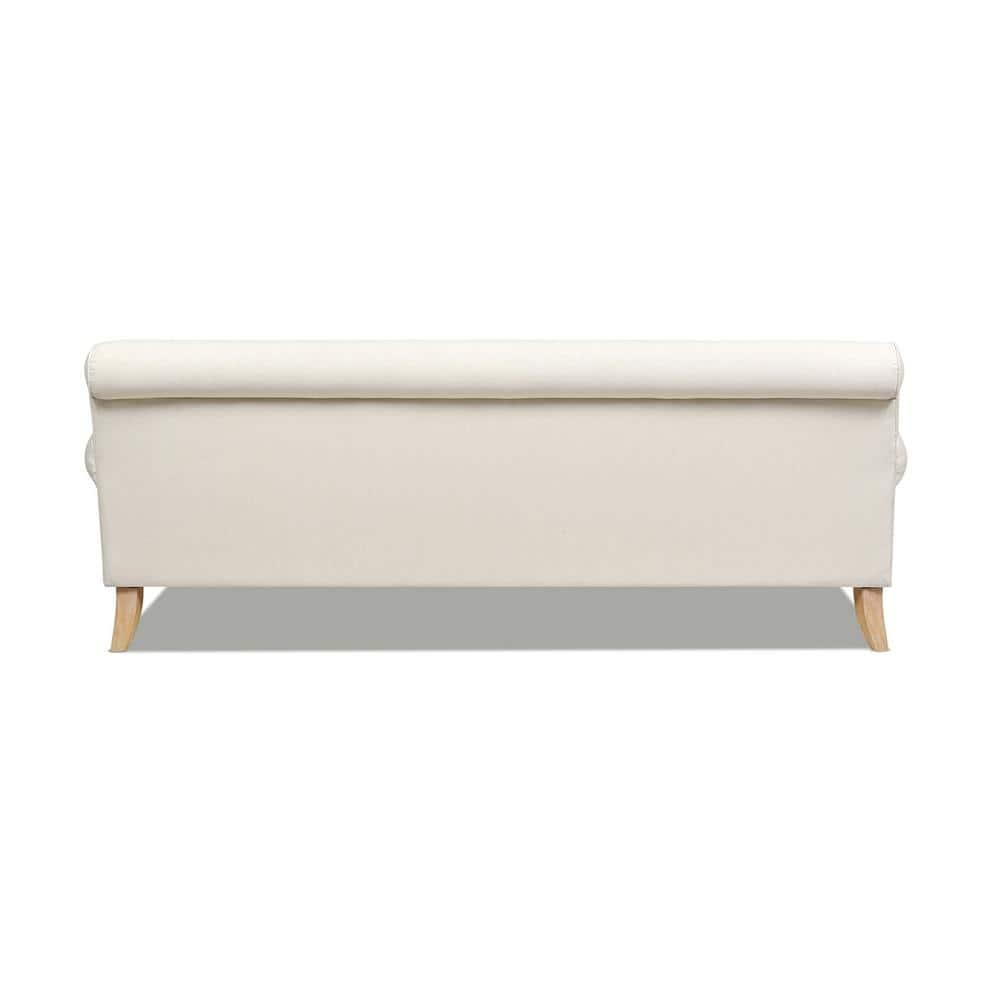 Jennifer Taylor Home Alana 88" Lawson L-Shape Reversible Living Room Sectional Sofa, Light Beige