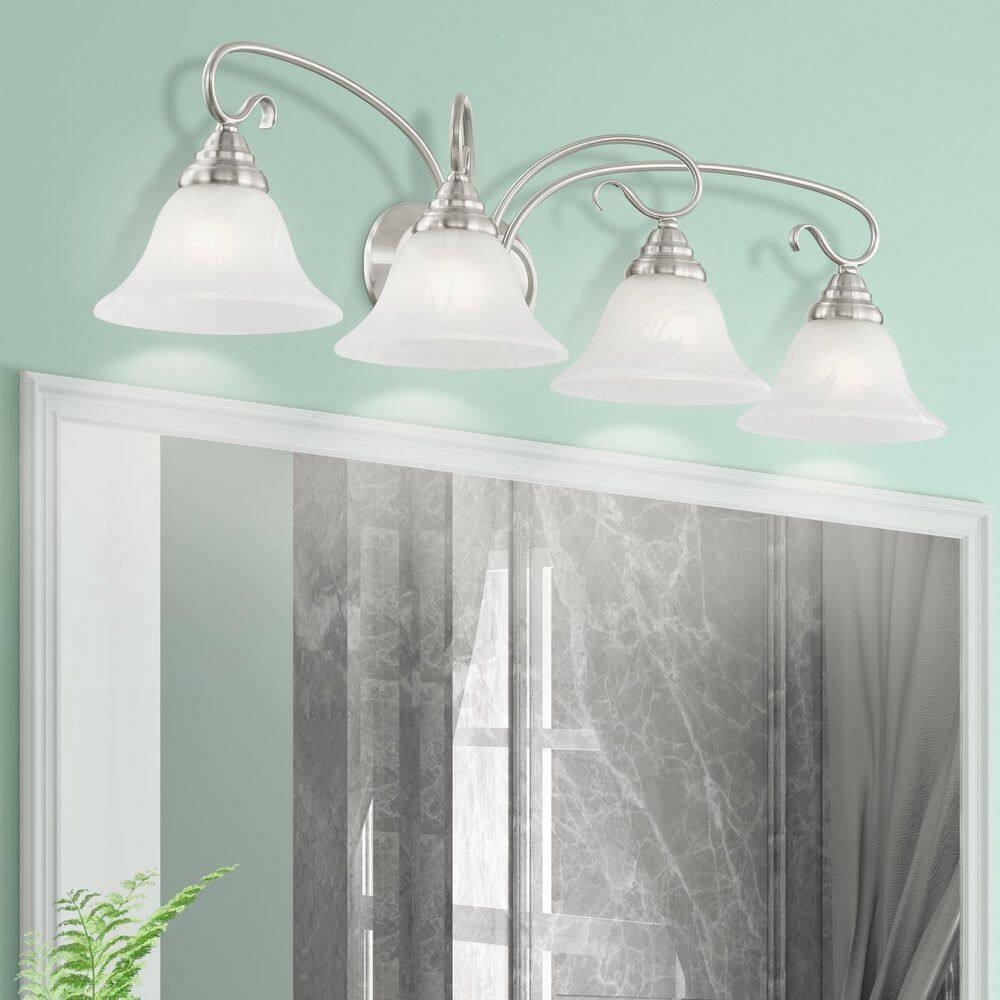 Livex Lighting Coronado 4 - Light Vanity in  Brushed Nickel