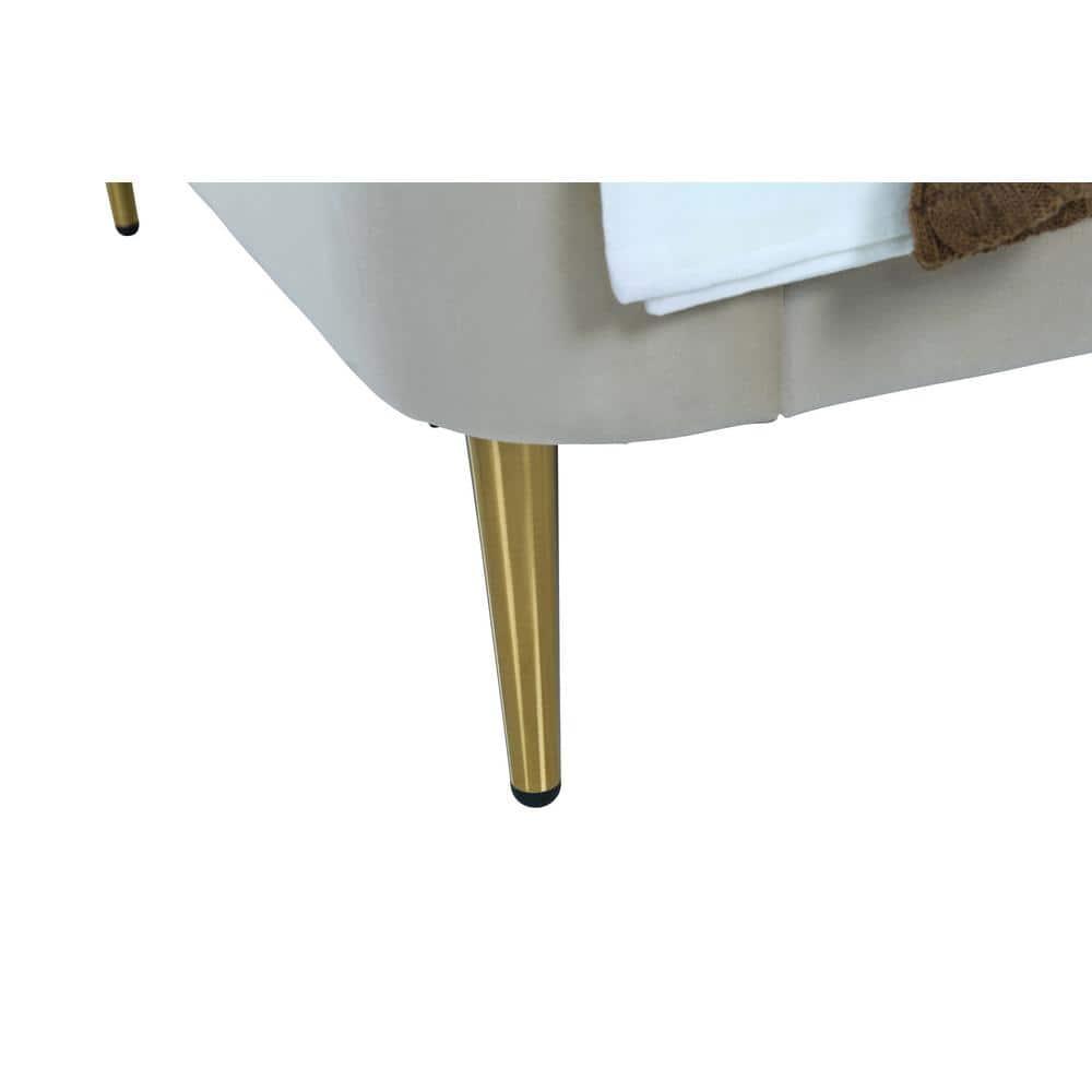 Twin Heather Velvet Upholstered Bed - Manhattan Comfort