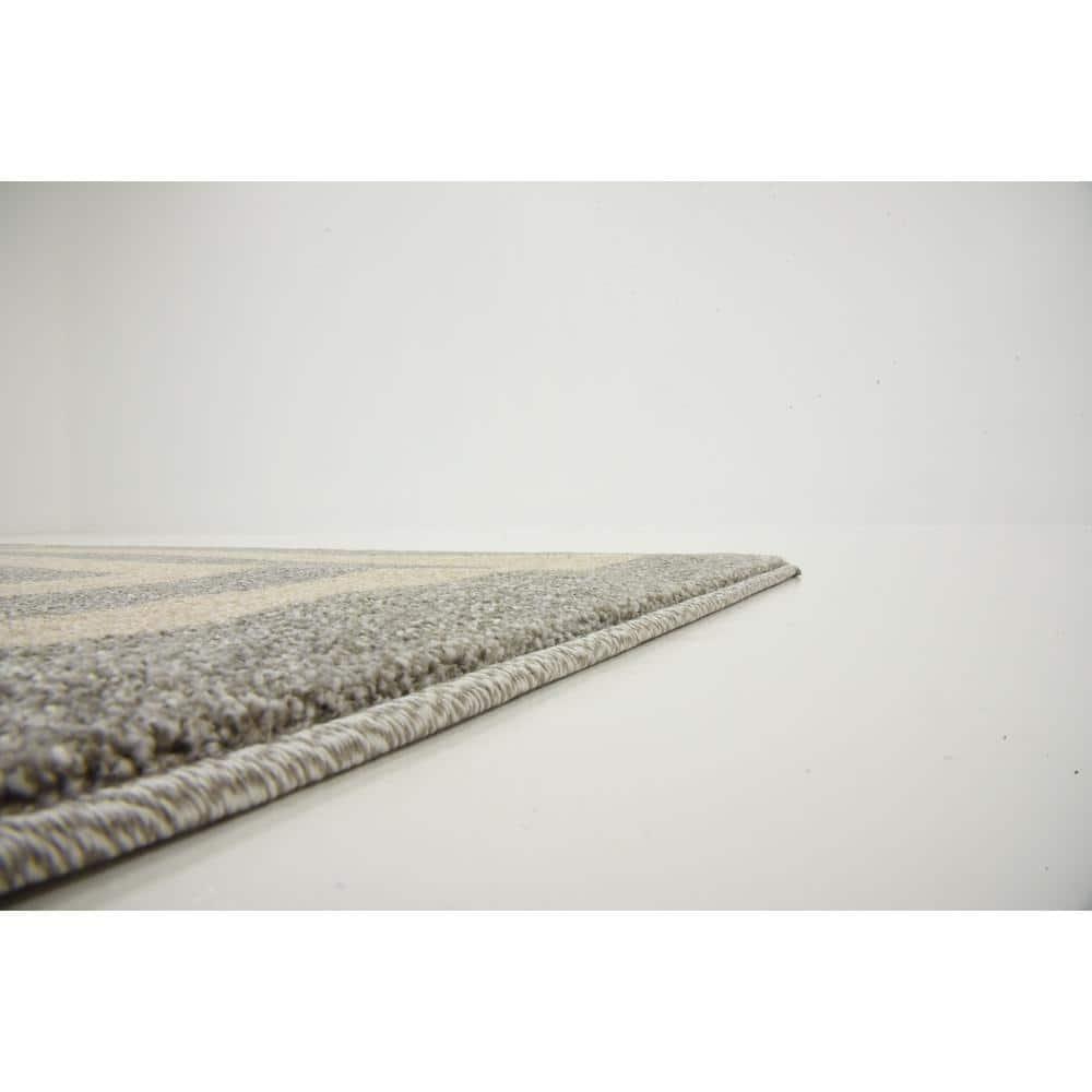 Unique Loom Athens Collection Area Rug - Greek Key (7' 1" x 10' Rectangle Gray/Beige)
