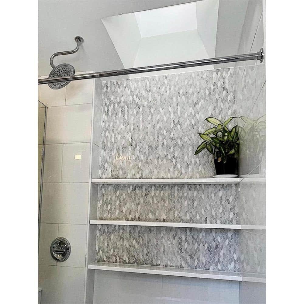 Apollo Tile 11.8 x 12 Wooden Marble Novelty Mosaic Tile