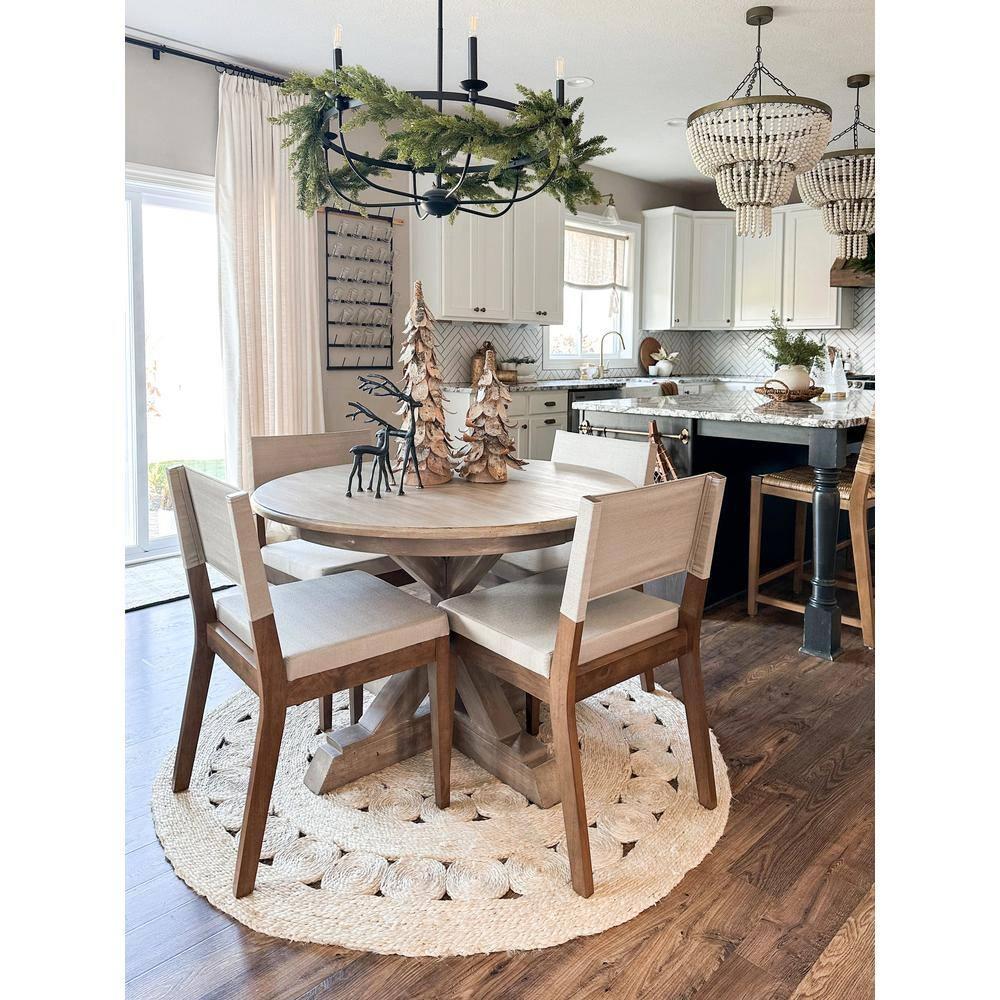 Nathan James Set of 6 Linus Dining Chair Light Gray