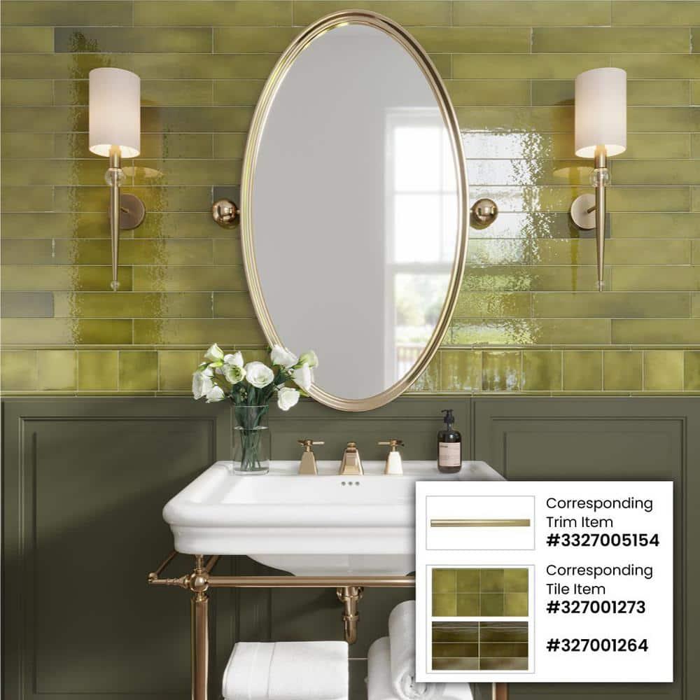 2.56'' W x 15.75'' L Ceramic Subway Singular Tile
