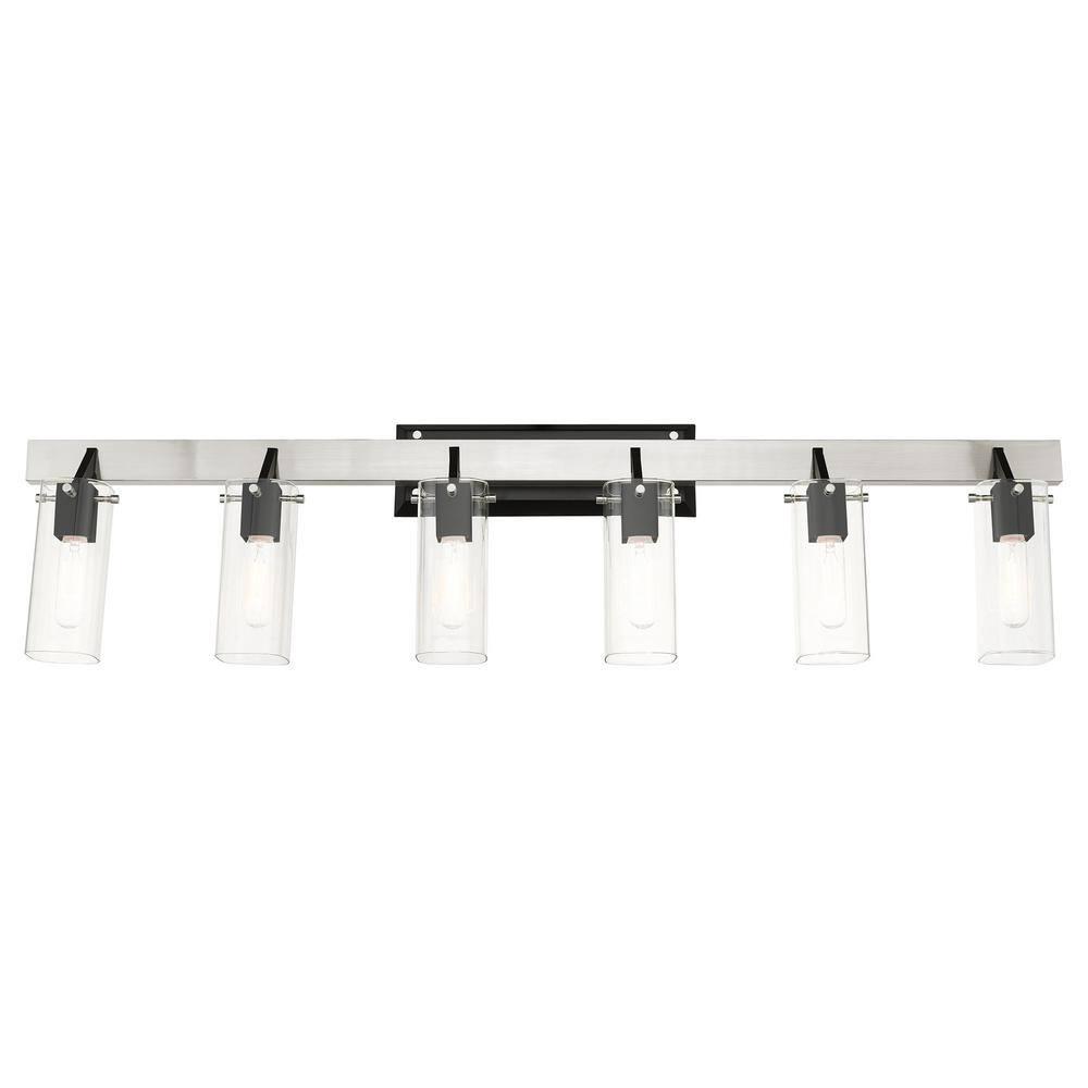 Livex Lighting Beckett 6 - Light Vanity in  Brushed Nickel