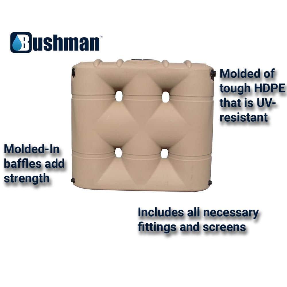 Bushman 530-Gallon Plastic Brown Water Storage Tank