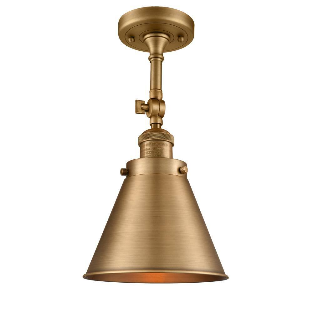 Innovations Lighting Franklin Restoration 1 - Light Sconce in  Brushed Brass