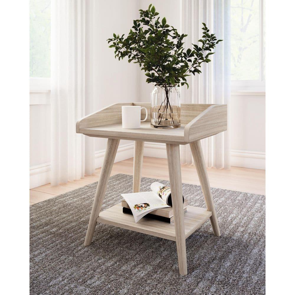 Signature Design by Ashley Casual Blariden Accent Table, Light Tan