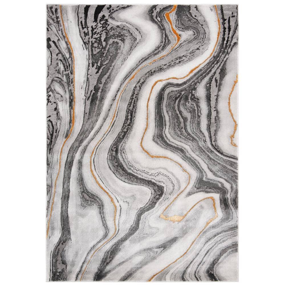 Craft CFT819 Loomed Indoor Area Rug - Grey/Gold - 4'x6' - Safavieh