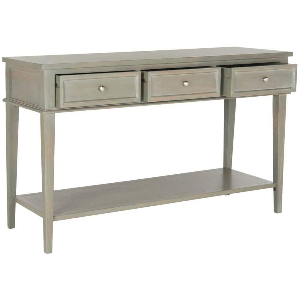 Manelin Console - AMH6641C - Gray - Safavieh Couture
