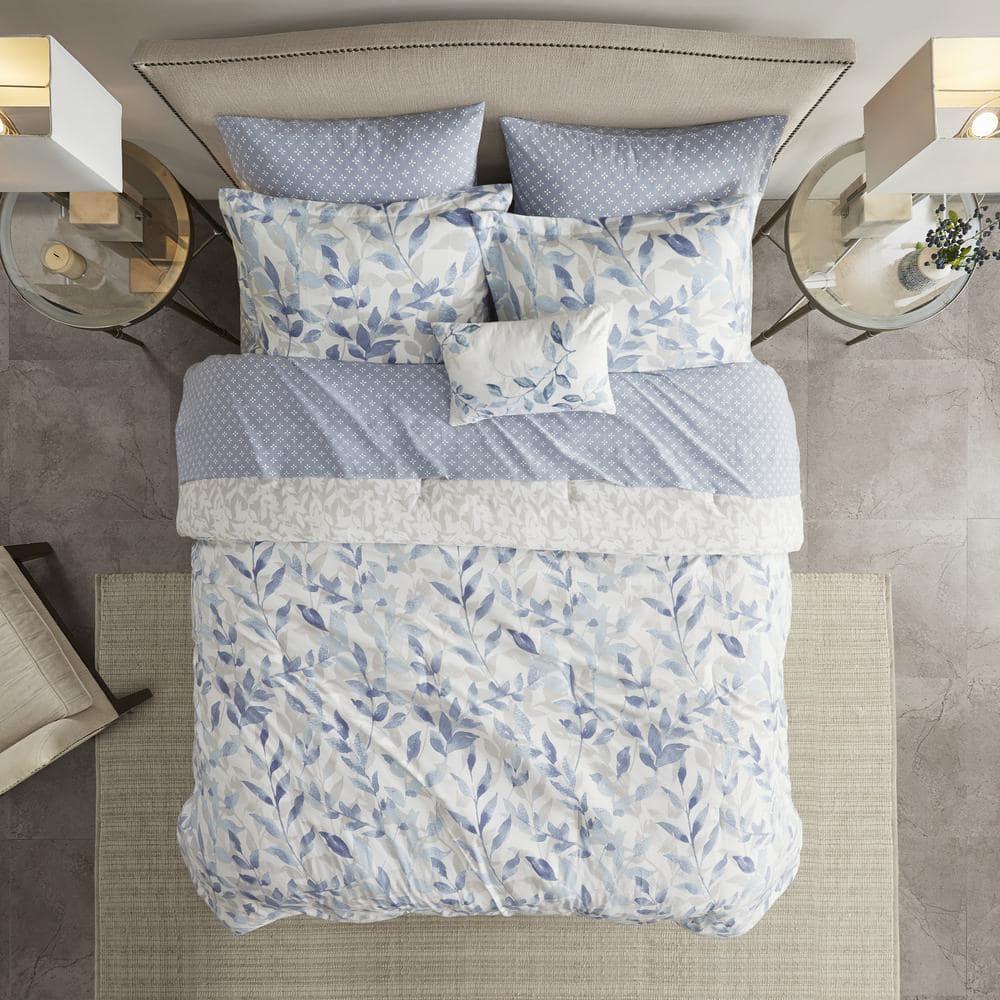 Madison Park Essentials Sofia Microfiber Reversible Comforter Set with Bed Sheets