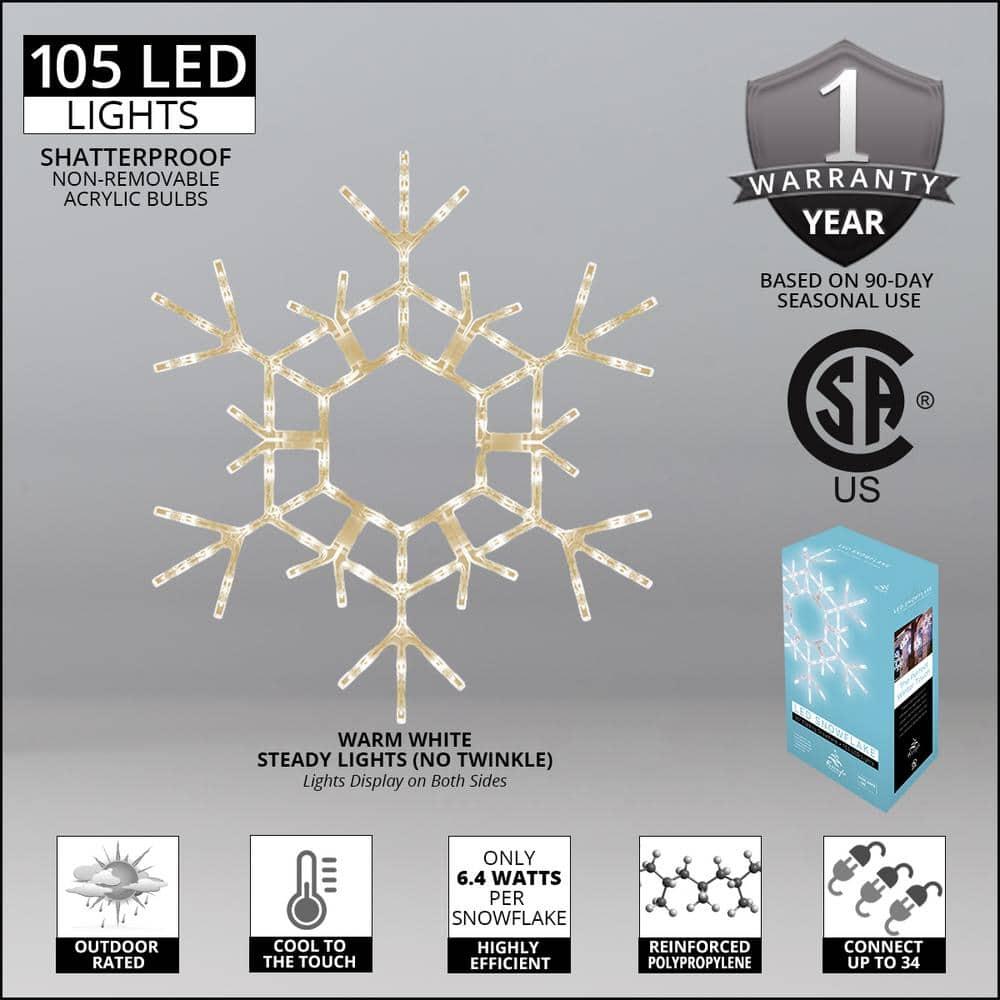 The Holiday Aisle® LED Folding Snowflake